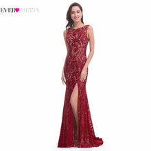 Mermaid Evening Dress Ever Pretty EP08859  2017 Long Sexy Sleeveless Split Formal Celebrity Lace Evening Gown Dresses