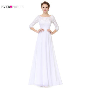 Formal Evening Dresses New Arrival 2017 Women Elegant 3/4 Sleeve Lace Sexy EP08412 Special Occasion Long Evening Dresses Gown